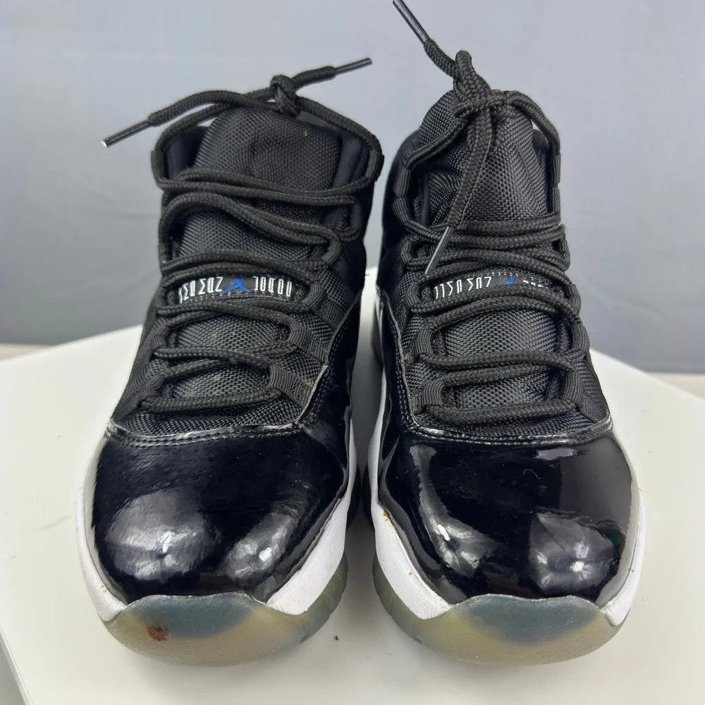 Jordan Air Jordan 11 Retro Space Jam Mens 8.5 Black Concord 378037-041 2016 Mid